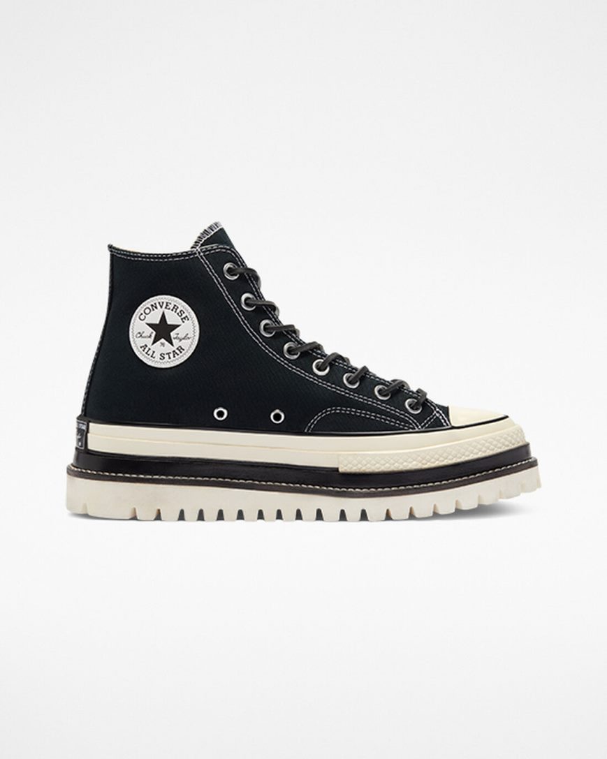 Topanky Na Platforme Converse Chuck 70 LTD Lugged Vysoke Panske Čierne | SK BPCMG2